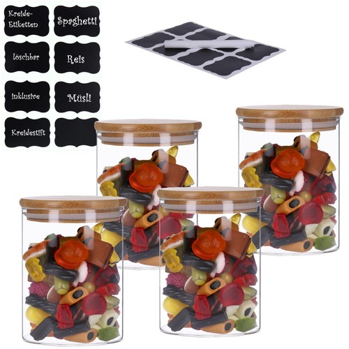 Vorratsgläser 4er set glas - set,