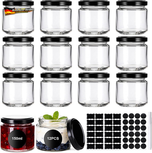 Kleine glasbehälter 150ml mit - 150ml,