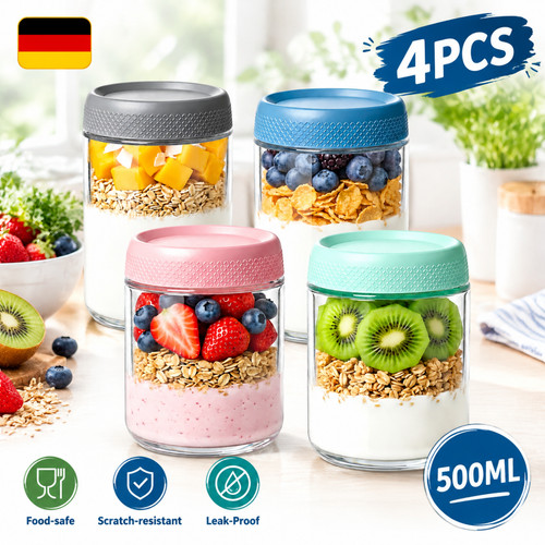 Glasbehälter 4er set 500ml - set,