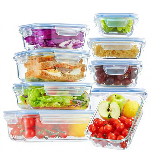 Teiliges glasbehälter set - 8-teiliges, glasbehälter-set