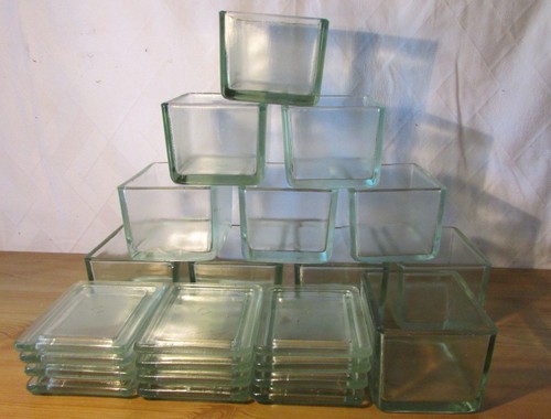 Massive glasbehälter mit - massive,