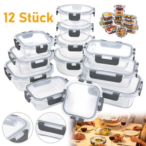12er set glasbehälter - 12er, mit