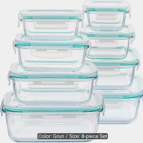 Teiliges glasbehälter set - glasbehälter-set, |