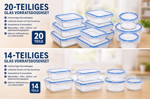 Vorratsdosen set 20 - +, tlg